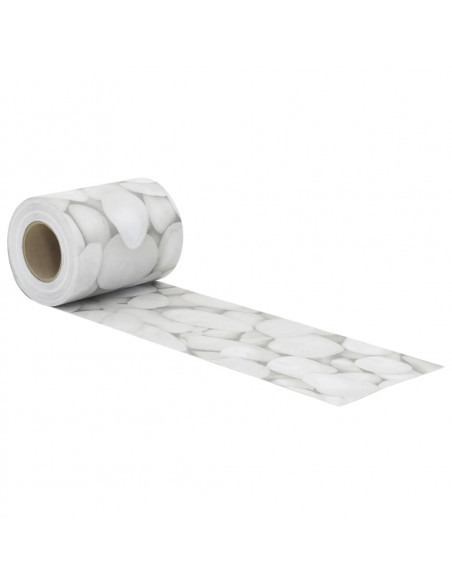 Paravento da Giardino Aspetto in Marmo Grigio 35x0,19 cm in PVC