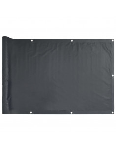 Paravento da Giardino Antracite 600x75 cm in PVC 2