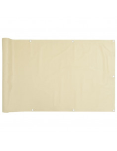 Paravento da Giardino Crema 1000x75 cm in PVC 2