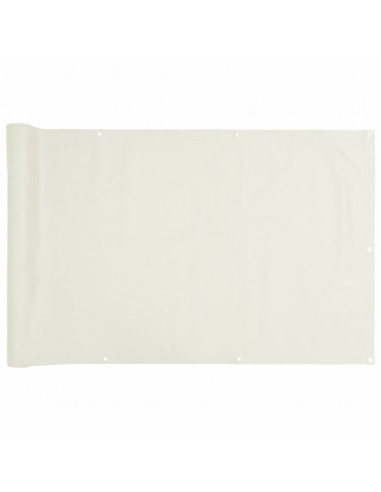 Paravento da Giardino Bianco 300x75 cm in PVC