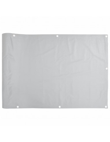 Paravento da Giardino Grigio 300x75 cm in PVC