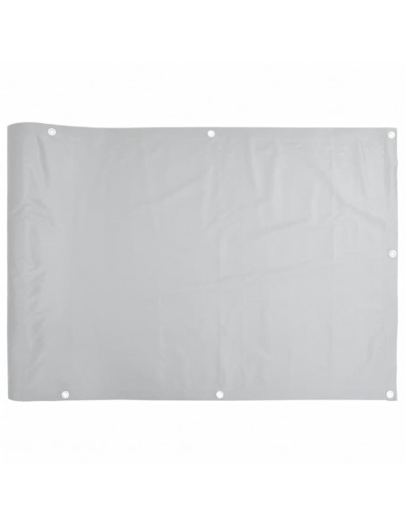 Paravento da Giardino Grigio 300x75 cm in PVC