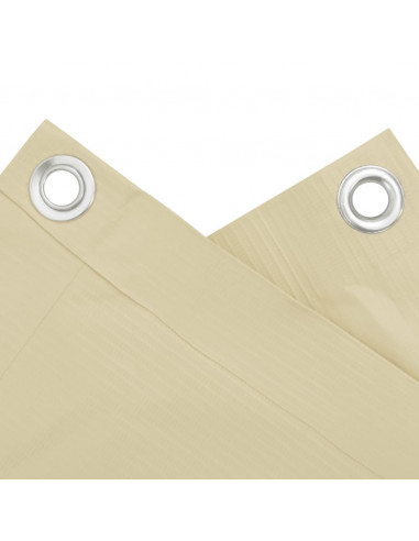 Paravento da Giardino Crema 600x120 cm in PVC