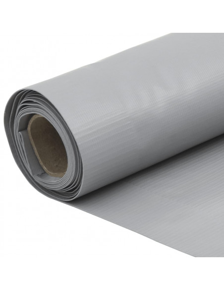 Paravento da Giardino Grigio 300x120 cm in PVC