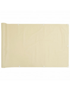 Paravento da Giardino Crema 500x90 cm in PVC 2