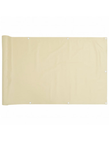 Paravento da Giardino Crema 500x90 cm in PVC