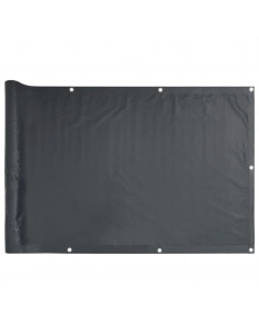 Paravento da Giardino Antracite 300x120 cm in PVC 2
