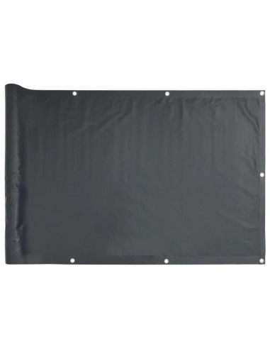 Paravento da Giardino Antracite 300x120 cm in PVC