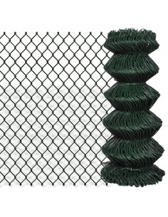 Recinzione a Rete in Acciaio 0,8x15 m Verde 2