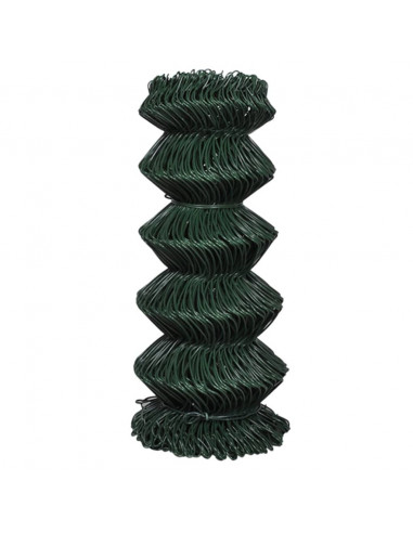 Recinzione a Rete in Acciaio 0,8x15 m Verde