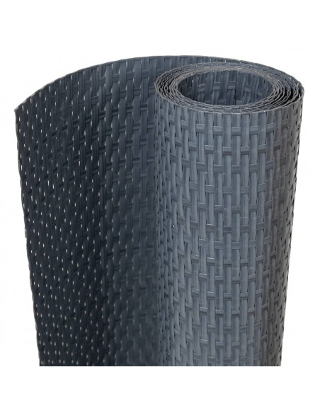 Paravento da Balcone Antracite 400x80 cm in Polyrattan