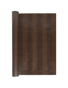 Paravento da Balcone Marrone e Nero 300x100 cm in Polyrattan 2