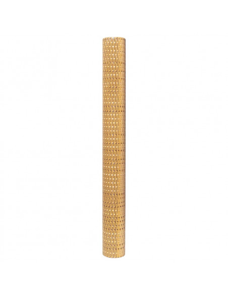 Paravento da Balcone Marrone Chiaro 500x80 cm in Polyrattan