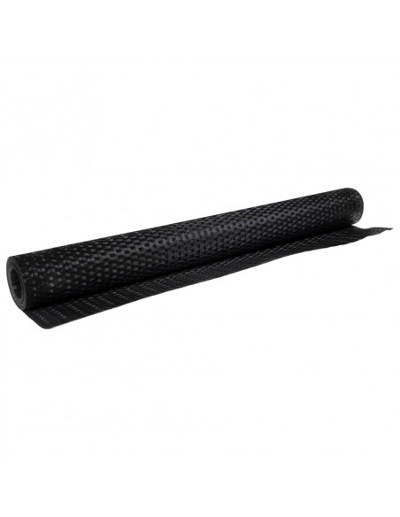 Paravento da Balcone Nero 500x100 cm in Polyrattan