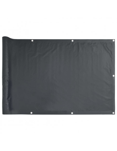 Paravento da Giardino Antracite 1000x75 cm in PVC