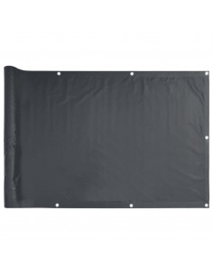 Paravento da Giardino Antracite 400x75 cm in PVC 2