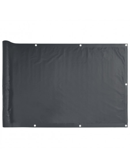 Paravento da Giardino Antracite 400x75 cm in PVC