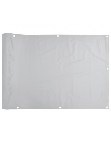 Paravento da Giardino Grigio 1000x75 cm in PVC