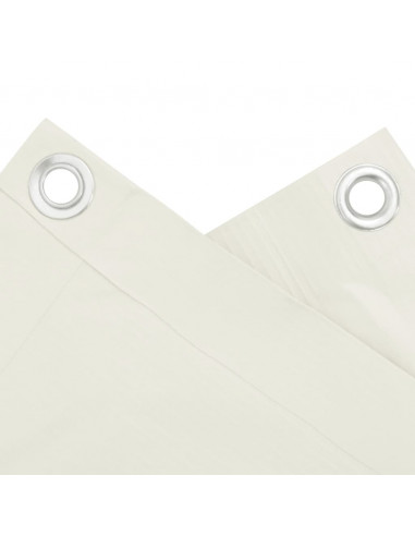 Paravento da Giardino Bianco 600x75 cm in PVC