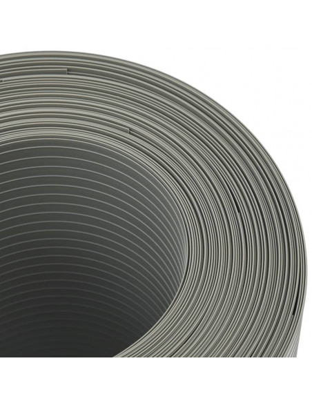Schermi Privacy da Giardino 10 pz Grigio Pietra 252,5x19 cm PVC