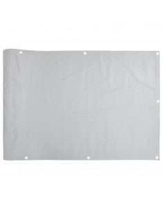 Paravento da Giardino Grigio 400x90 cm in PVC 2