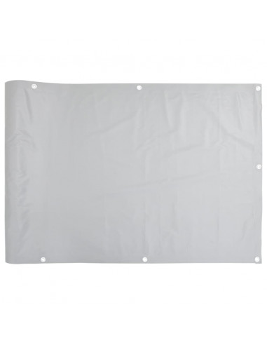 Paravento da Giardino Grigio 400x90 cm in PVC