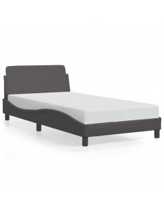 Giroletto con Testiera Crema 100x200 cm in Similpelle 2