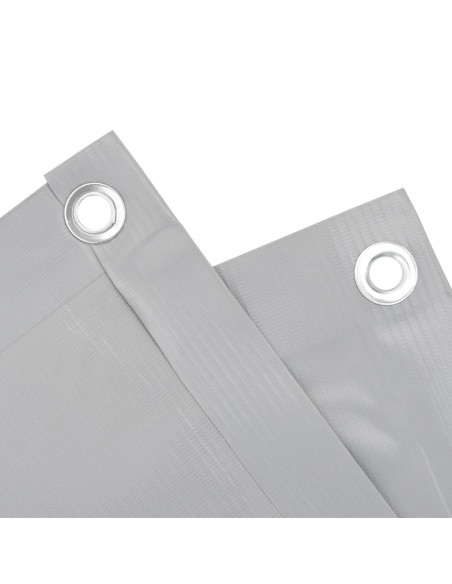 Paravento da Giardino Grigio 800x75 cm in PVC