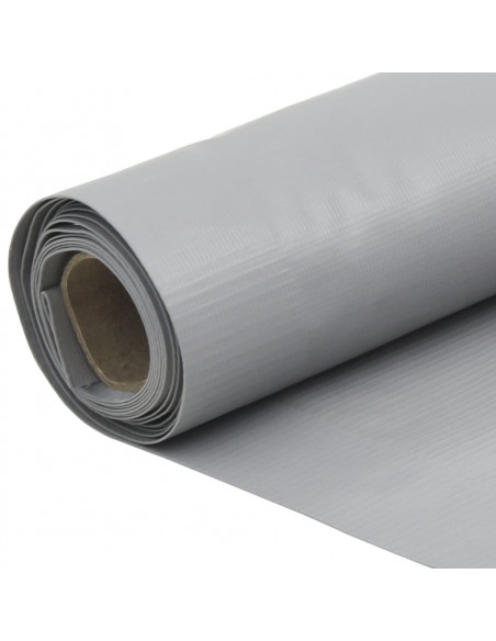 Paravento da Giardino Grigio 800x75 cm in PVC