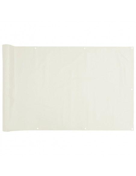 Paravento da Giardino Bianco 500x75 cm in PVC