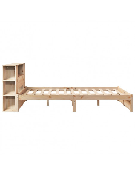 Letto Libreria senza Materasso 120x200cm Legno Massello di Pino