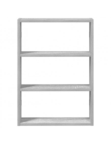 Mensola a Muro Grigio Sonoma 43x9x60 cm in Truciolato