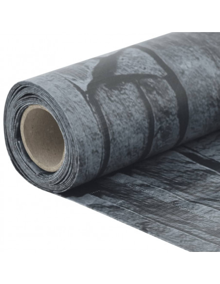 Paravento da Giardino con Aspetto Pietra Grigio 400x90 cm PVC