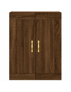 Mobile a Parete Rovere Marrone 69,5x34x90 cm Legno Multistrato 2