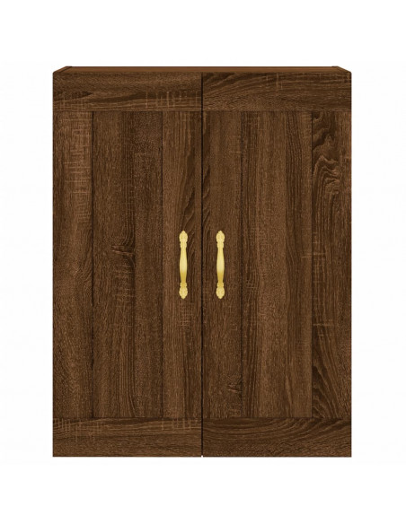 Mobile a Parete Rovere Marrone 69,5x34x90 cm Legno Multistrato