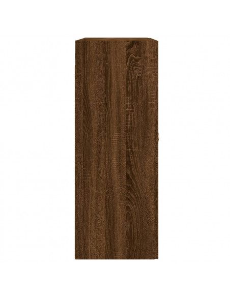 Mobile a Parete Rovere Marrone 69,5x34x90 cm Legno Multistrato