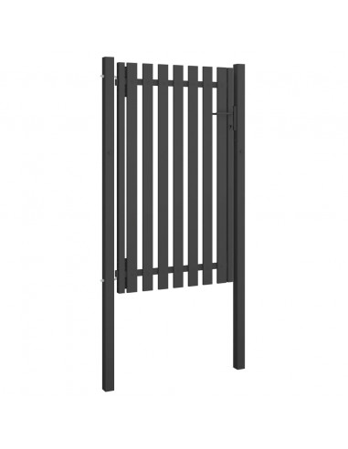 Cancello per Recinzione in Acciaio 1x2 m Antracite