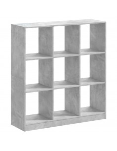 Libreria Grigio Cemento 102x32x108 cm in Legno Multistrato 2