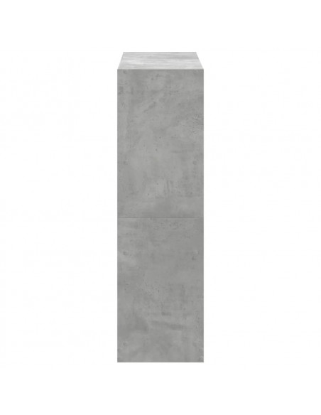Libreria Grigio Cemento 102x32x108 cm in Legno Multistrato