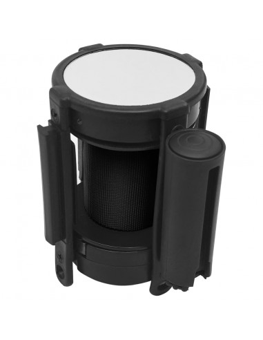 Barriera a Nastro Retrattile 200 cm Nero