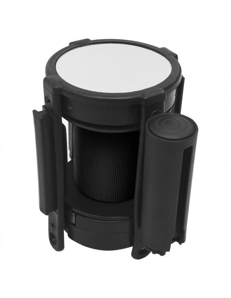 Barriera a Nastro Retrattile 200 cm Nero