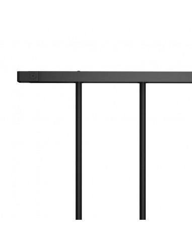 Pannello di Recinzione in Acciaio Verniciato 1,7x1 m Nero