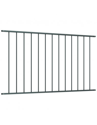 Pannello di Recinzione Acciaio Verniciato 1,7x1,25 m Antracite