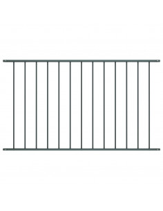 Pannello di Recinzione Acciaio Verniciato 1,7x1 m Antracite 2
