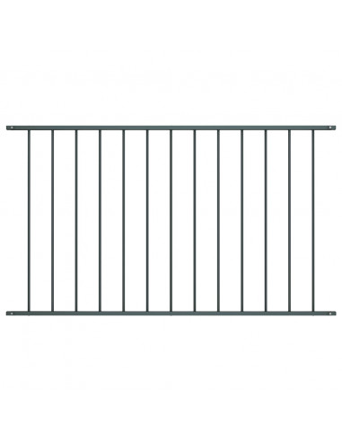 Pannello di Recinzione Acciaio Verniciato 1,7x1 m Antracite