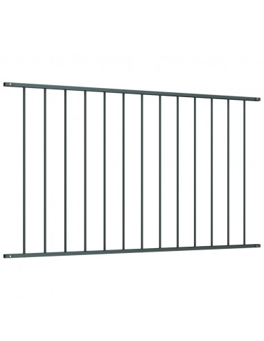 Pannello di Recinzione Acciaio Verniciato 1,7x1 m Antracite