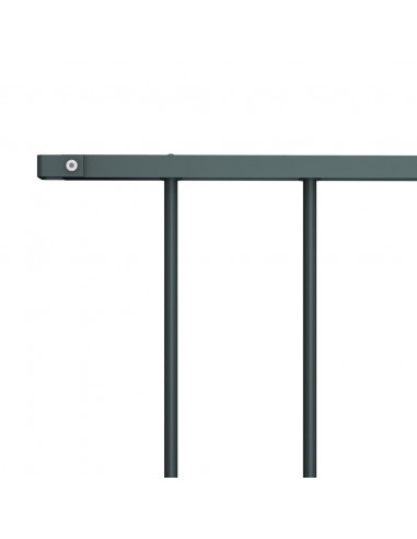 Pannello di Recinzione Acciaio Verniciato 1,7x1 m Antracite