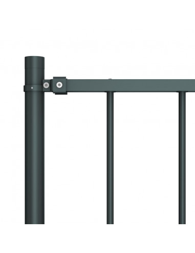 Pannello Recinzione e Pali Acciaio Verniciato 1,7x1m Antracite