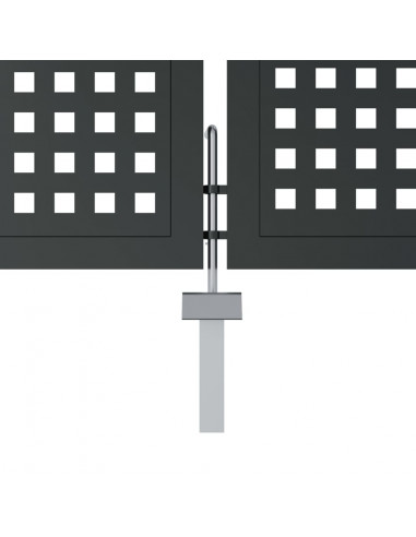 Cancello Giardino Antracite 300x225 cm in Acciaio