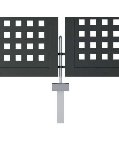 Cancello Giardino Antracite 300x250 cm in Acciaio